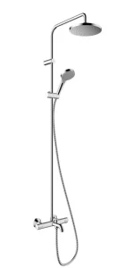 Just Taps Vos Thermostatic Bar Valve With 3 Outlets Adjustable Riser Brushed Black
