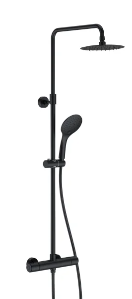 JTP VOS Thermostatic bar valve with 2 outlets, adjustable riser and shower kit Cool Touch