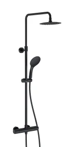JTP VOS Thermostatic bar valve with 2 outlets, adjustable riser and shower kit Cool Touch