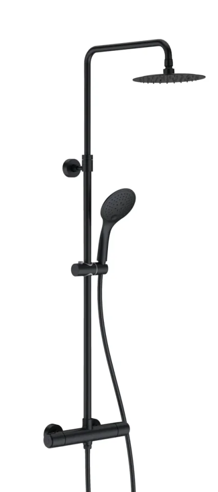 JTP VOS Thermostatic bar valve with 2 outlets, adjustable riser and shower kit Cool Touch product image - Image 1