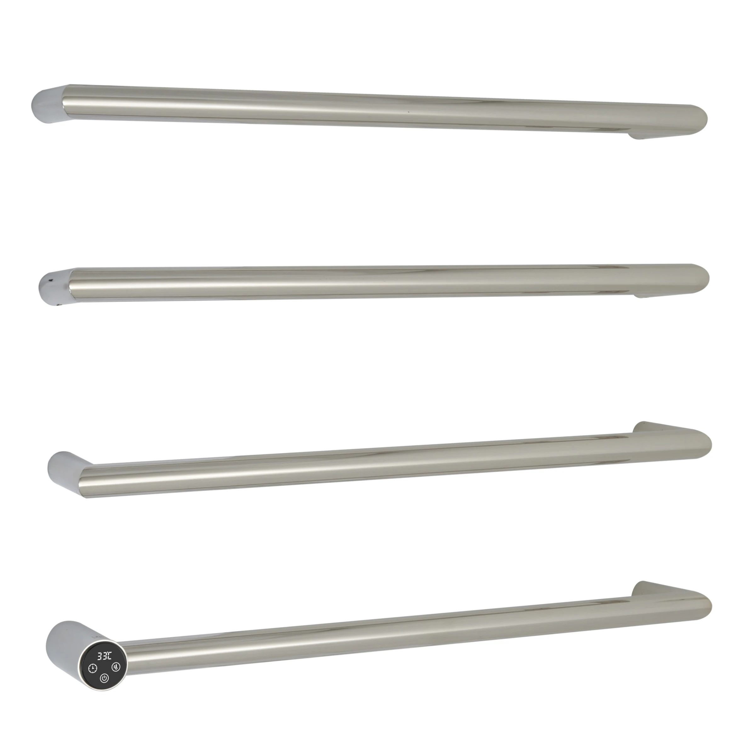 Just Taps Obi Electric Towel Radiator 600 Chrome