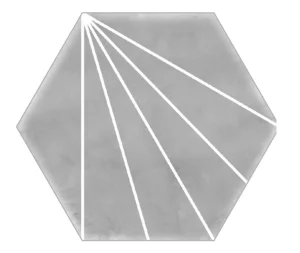 Grey Scandinavian Hex Tiles - Decor