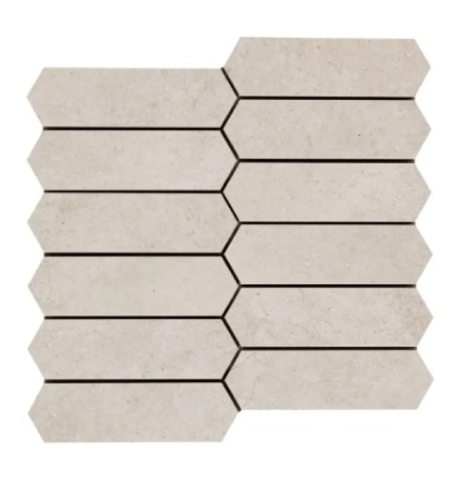 Marazzi Mystone Kashmire Mosaico Bianco (Sold Per Box = 4 Sheets) - Image 1