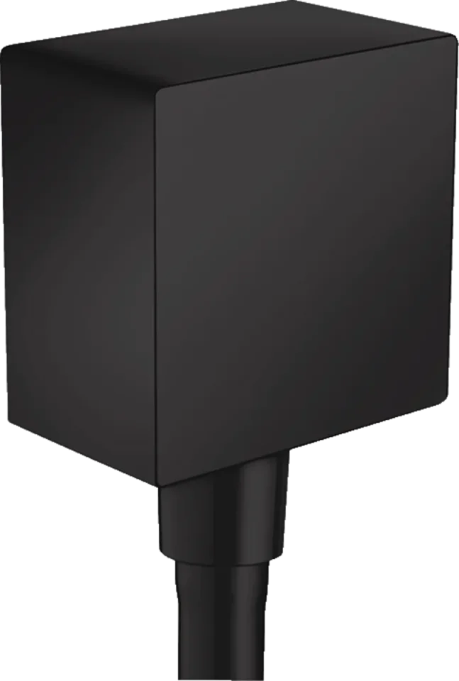Hansgrohe Fixfit Square Wall Outlet Dn15 Rv Mb Matt Black detail view - Image 2