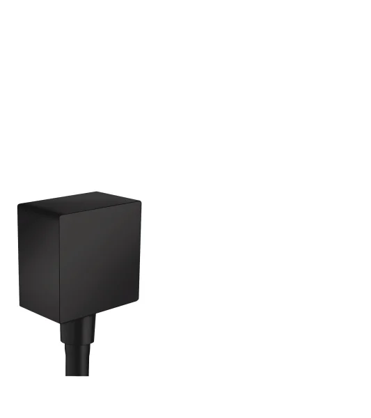 Hansgrohe Fixfit Square Wall Outlet Dn15 Rv Mb Matt Black