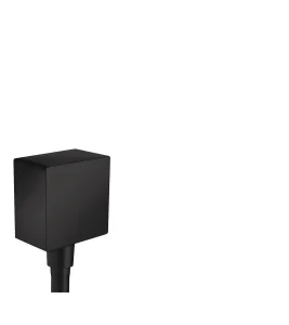 Hansgrohe Fixfit Square Wall Outlet Dn15 Rv Mb Matt Black