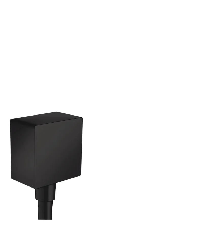 Hansgrohe Fixfit Square Wall Outlet Dn15 Rv Mb Matt Black product image - Image 1