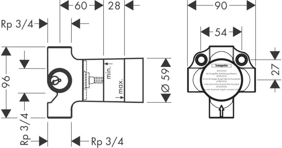 Hansgrohe Quattro Basic Set detail view - Image 3