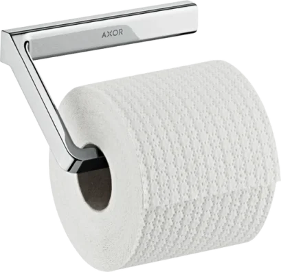 Axor Universal Softsquare Toilet Roll Holder Without Cover Chrome product image - Image 1