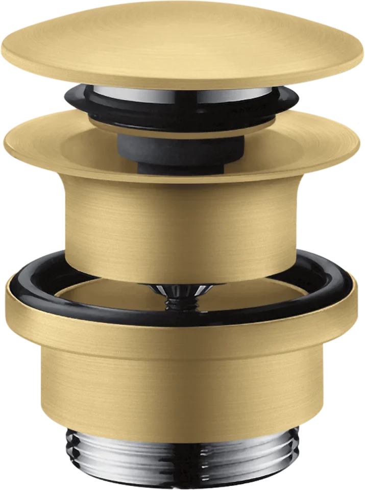 Axor Waste Set 11/4" Push-open For Basin And Bidet Mixers Brushed Gold Optic product image - Image 1