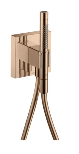 Axor Starck Porter Unit 120/120 With Baton Hand Shower 2jet And Shower Hose Polished Red Gold product image - Image 1