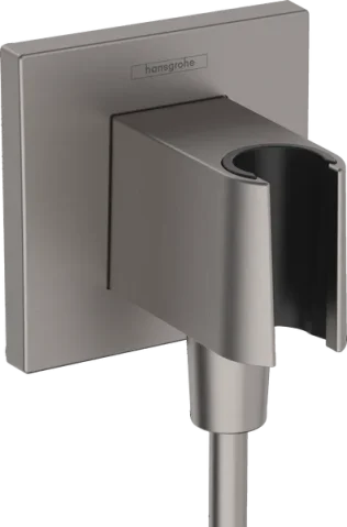 Hansgrohe Fixfit E Porter Pl Shower Holder Bbc Brushed Black Chrome product image - Image 1