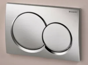 Geberit Alpha01 Round Dual Flush Plate Gloss Chrome product image - Image 1