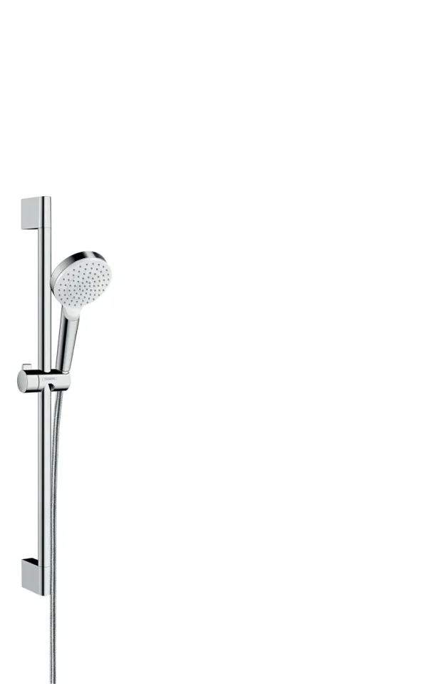 Hansgrohe Crometta 1jet 9l Unica Set 650mm Wh/c White/chrome product image - Image 1