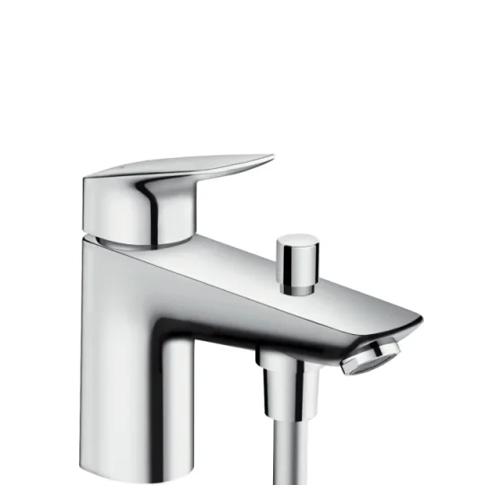 Hansgrohe Xx Logis Bath Mixer Monotrou W/div. Chrome detail view - Image 2
