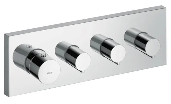 Axor Showersolutions Thermostatic Module 360/120 Square For Concealed Installation For 3 Outlets Chrome