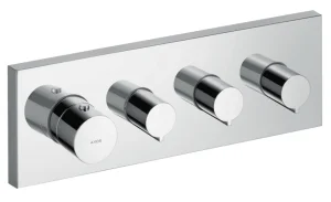Axor Showersolutions Thermostatic Module 360/120 Square For Concealed Installation For 3 Outlets Chrome