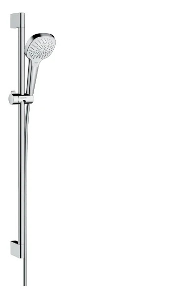 Hansgrohe Croma Select E Shower Set 110 Multi With Shower Rail 90 Cm White/chrome