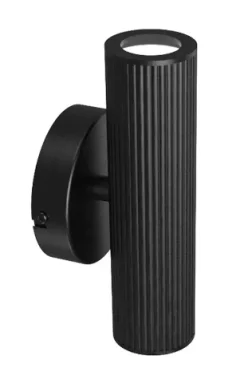 Roper Rhodes Fluted Wall Light Black Gu10