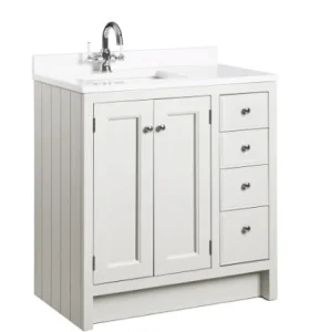 Roper Rhodes 800mm Hampton Undermount Basin Unit - Chalk White