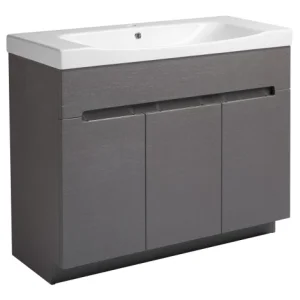 Roper Rhodes 1000mm Diverge Freestanding Unit - Charcoal Elm
