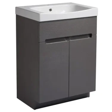 Roper Rhodes 600mm Diverge Freestanding Unit - Charcoal Elm product image - Image 1