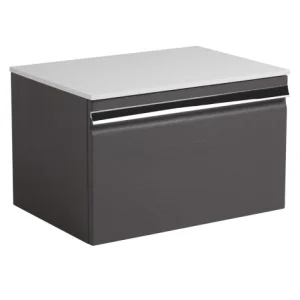Roper Rhodes 600mm Pursuit Wall Mounted Drawer Unit - Charcoal Elm