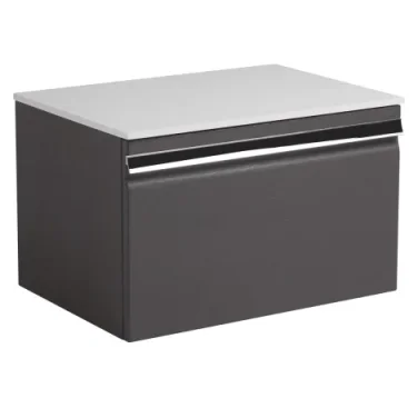 Roper Rhodes 600mm Pursuit Wall Mounted Drawer Unit - Charcoal Elm product image - Image 1