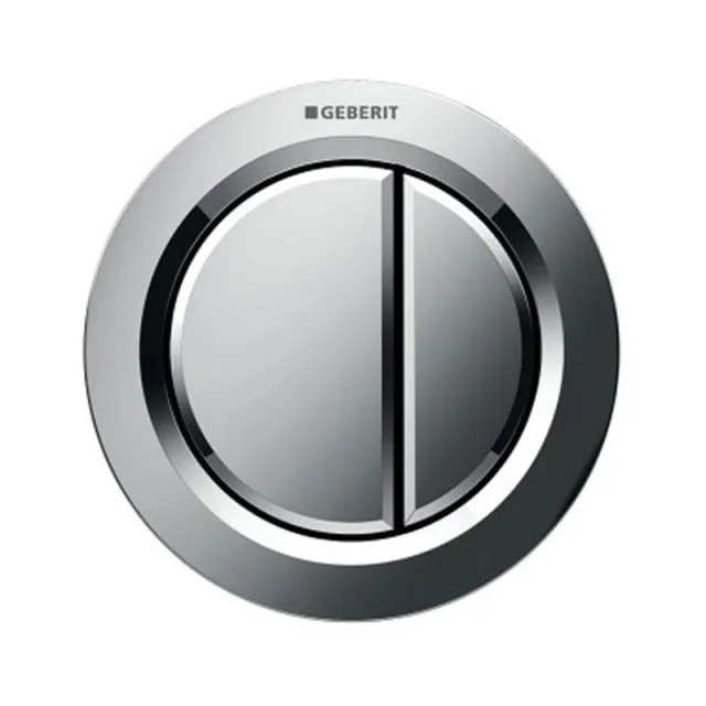 Geberit Type 01 Dual Flush Push Button - Gloss Chrome (for Furniture) product image - Image 1