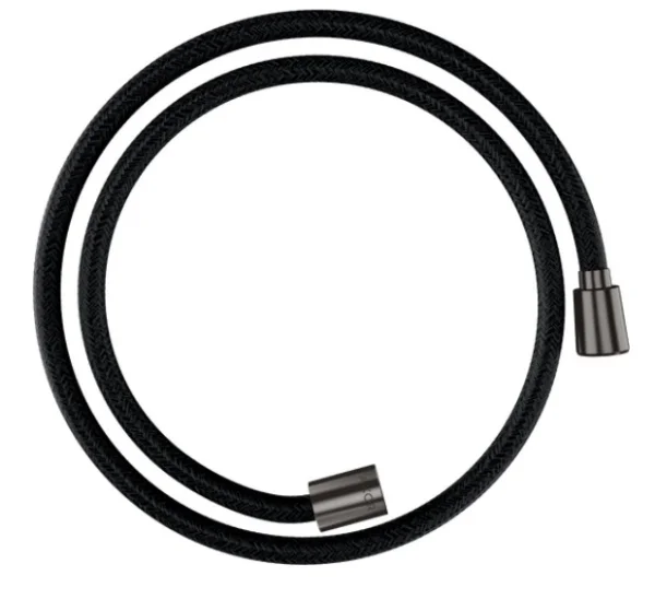 Axor Showersolutions Textile Shower Hose 1,25 M With Conical And Cylindrical Nut Brushed Black Chrome