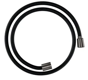 Axor Showersolutions Textile Shower Hose 1,25 M With Conical And Cylindrical Nut Brushed Black Chrome