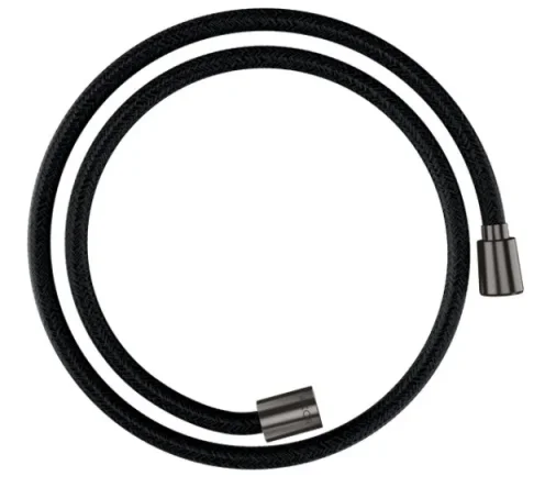 Axor Showersolutions Textile Shower Hose 1,25 M With Conical And Cylindrical Nut Brushed Black Chrome product image - Image 1