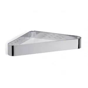 Roper Rhodes Halo Large Corner Basket - Chrome