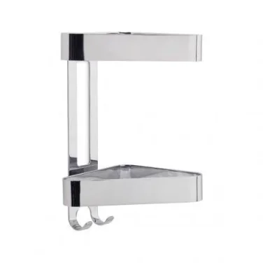 Roper Rhodes Halo Two Tier Corner Basket - Chrome product image - Image 1
