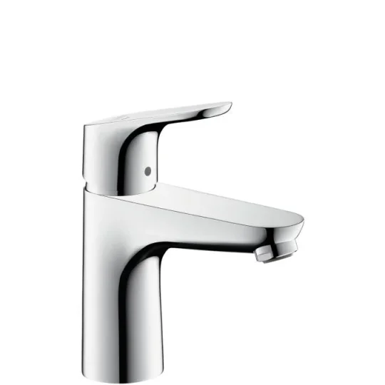 Hansgrohe Focus Basin Mixer 100 Coolstartchrome Chrome detail view - Image 2