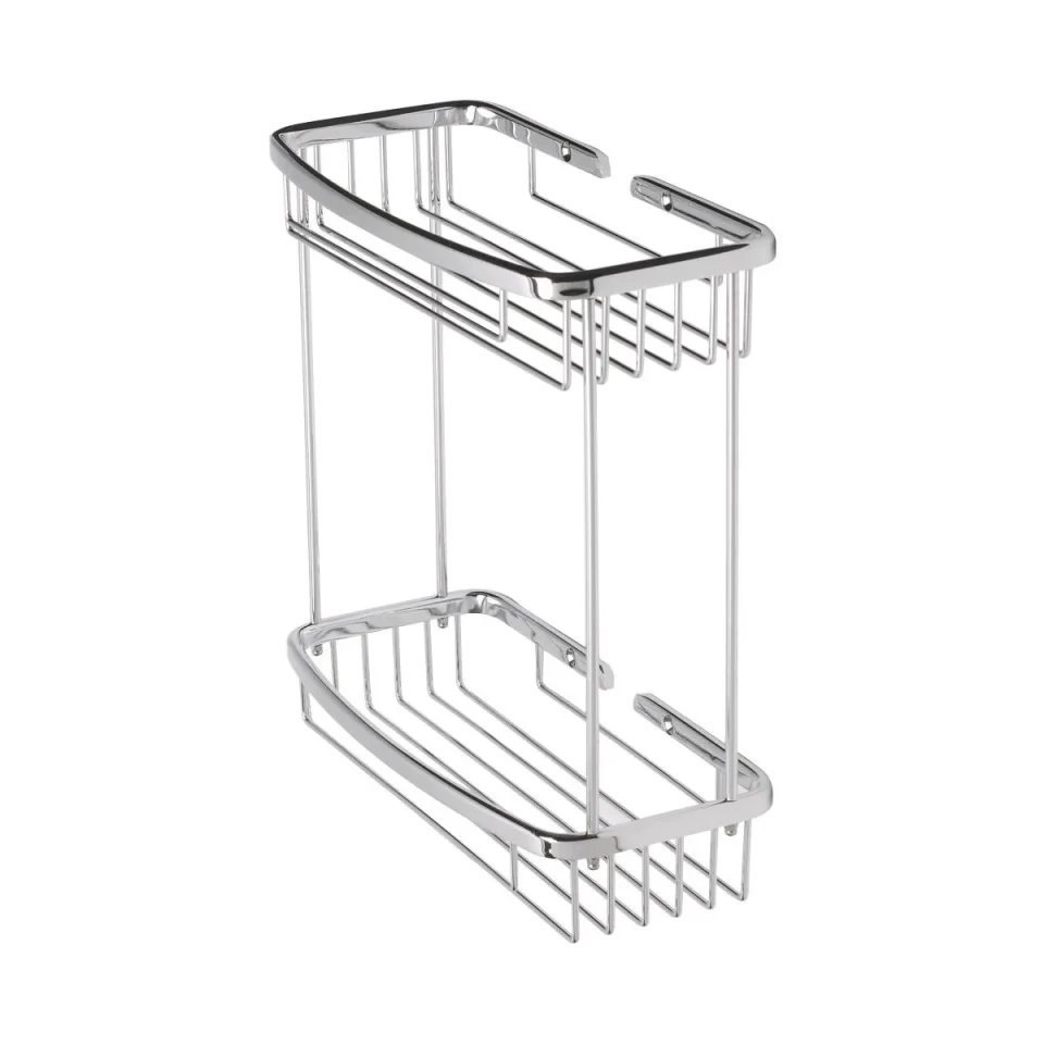 Roper Rhodes Madison Double Bottle Basket - Chrome product image - Image 1