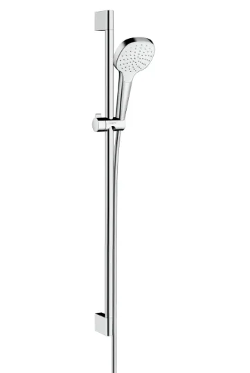Hansgrohe Xx Croma Select E 1jet Unica Set 90cm White/chrome detail view - Image 2