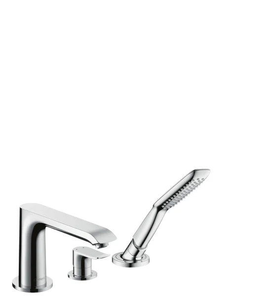 Hansgrohe Metris 3-h.bath Mixer Fs Rim F-set Chrome