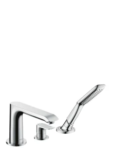 Hansgrohe Metris 3-h.bath Mixer Fs Rim F-set Chrome