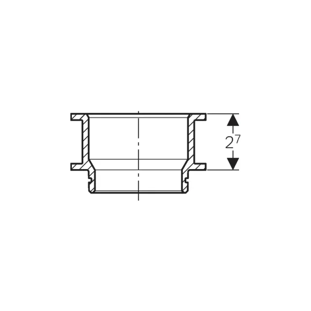 Geberit 150.247.00.1 Bath Waste Extension Piece detail view - Image 3