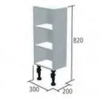 Roper Rhodes 300mm Slim Depth Shelf Storage Unit - White