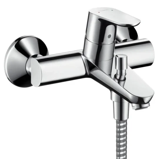 Hansgrohe Focus S.l Exposed Bath Mixer Chrom Chrome detail view - Image 2