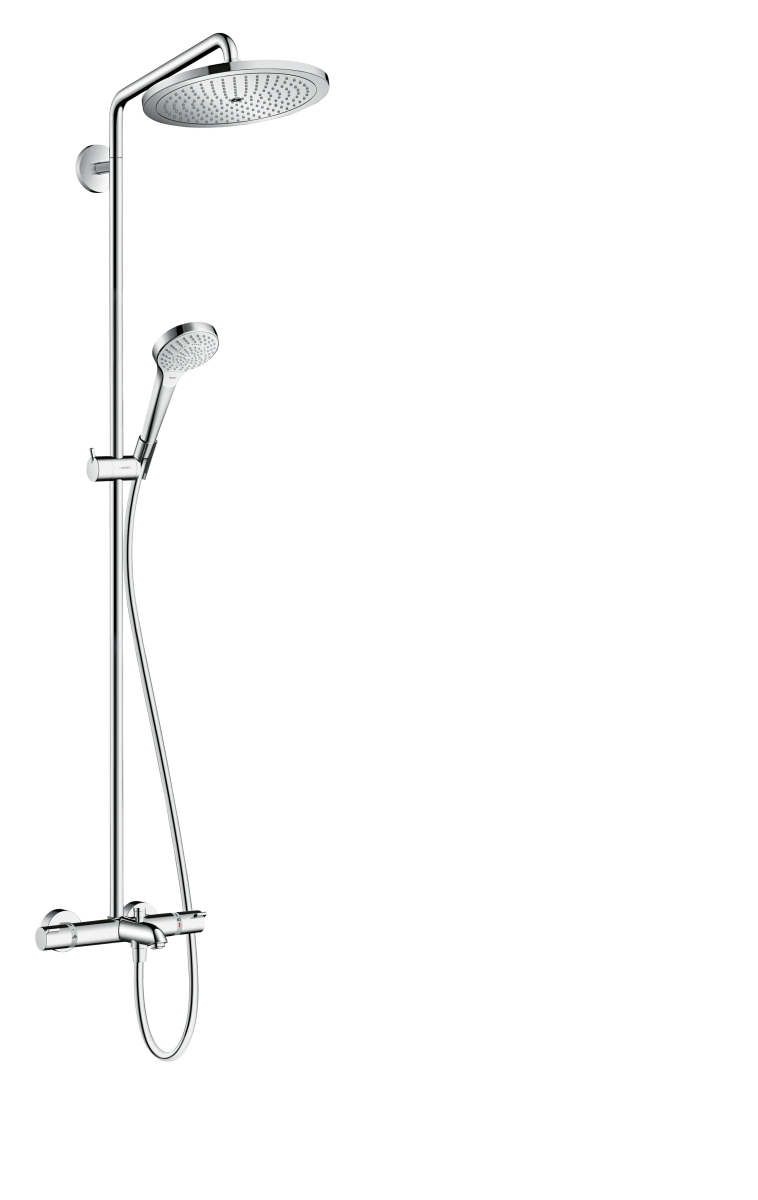 Hansgrohe Croma Select S Showerpipes With Thermostatic Mixer 1520 X 350 X 115mm Chrome