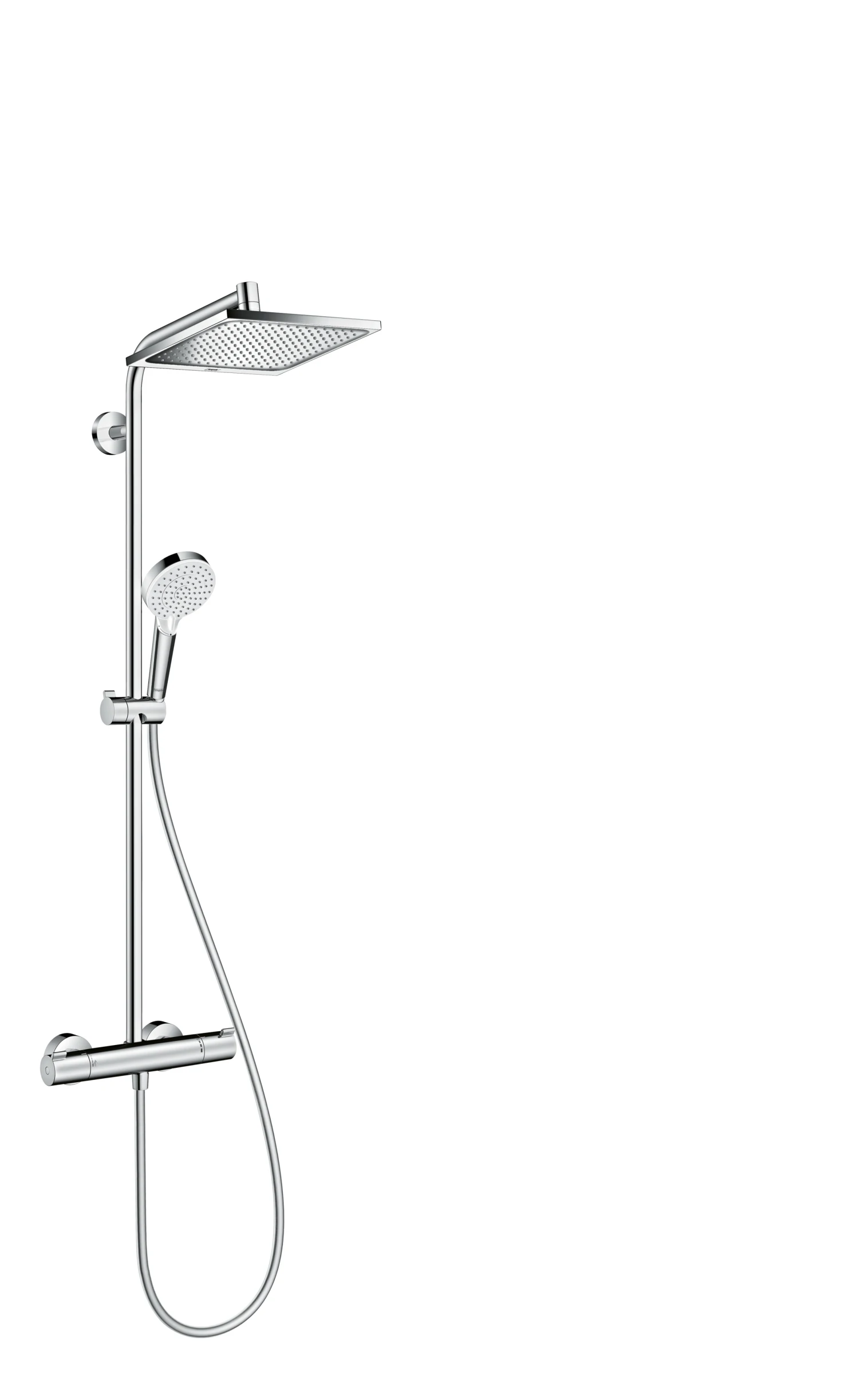 Hansgrohe Crometta E Showerpipes With Thermostatic Mixer 1100 X 360 X 115mm Chrome