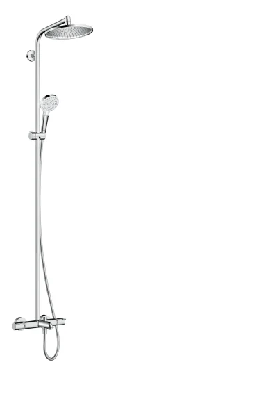 Hansgrohe Crometta S Showerpipe 240 1jet With Thermostatic Bath Mixer Chrome
