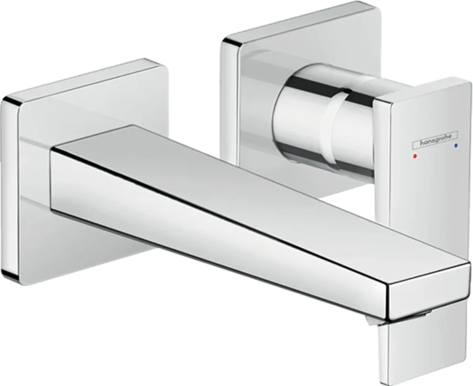 Hansgrohe Metropol 2-h.basin Mi.225 Wall Zh.chr Chrome detail view - Image 2