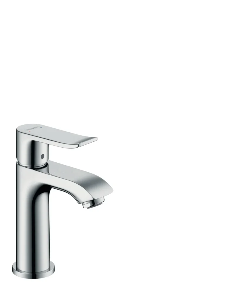 Hansgrohe Metris Basin Mixer 100 Small W/o Rod Chrome product image - Image 1