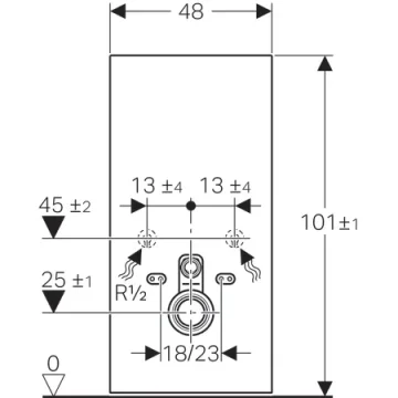 Geberit 131.021.si.5 Monolith For W/mtd Wc Wht detail view - Image 2
