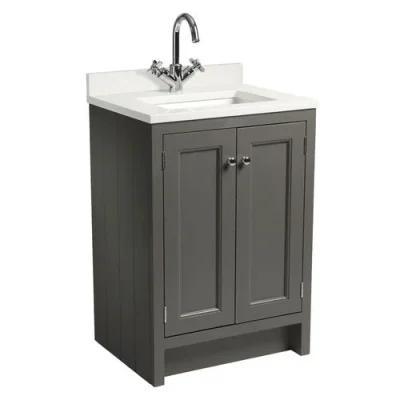 Roper Rhodes 600mm Hampton Undermount Basin Unit - Pewter product image - Image 1
