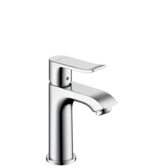 Hansgrohe Metris Basin Mixer 100 Small Chrome detail view - Image 2